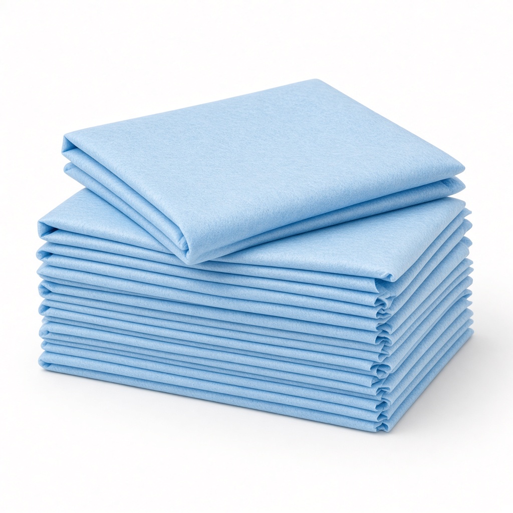 Stretcher Sheet Flat 40 W X 90 L Inch Blue Polyback Airlaid Disposable